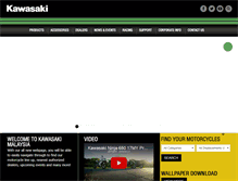Tablet Screenshot of kawasaki.com.my
